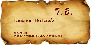 Taubner Bulcsú névjegykártya